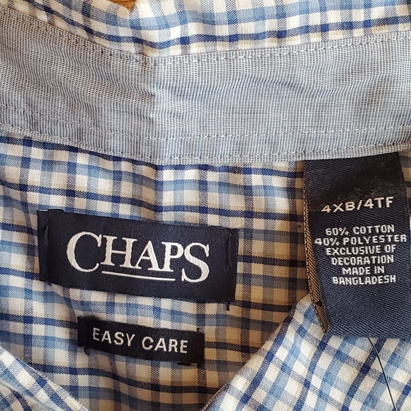 Chaps Mens Button Up Collared Shirt - Picture 3 of 3